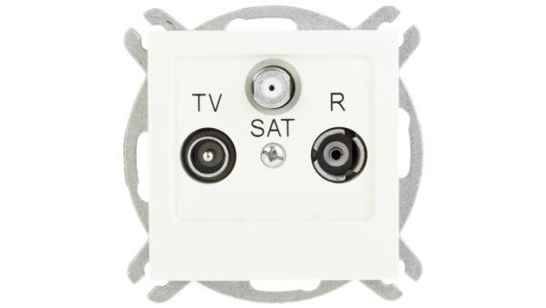 AS Gniazdo antenowe RTV-SAT końcowe ecru GPA-GS/m/27