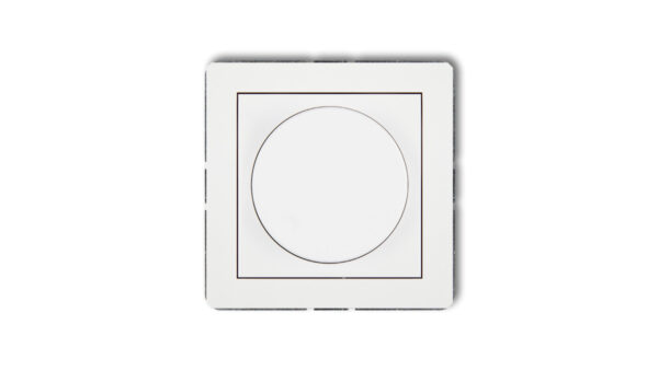 DECO Mechanizm elektronicznego regulatora oświetlenia przyciskowo-obrotowego, biały mat 25DRO-1
