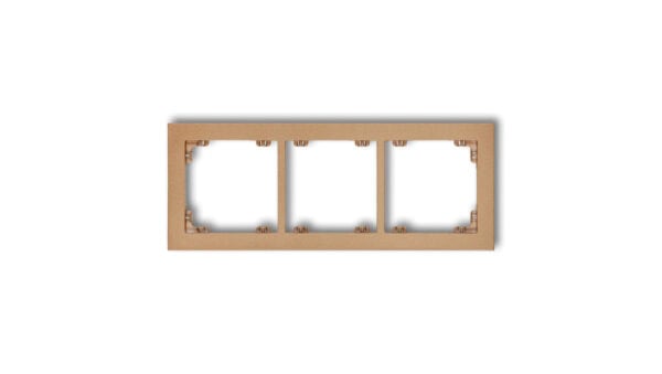 DECO Ramka potrójna złoty metalik 8DR-3