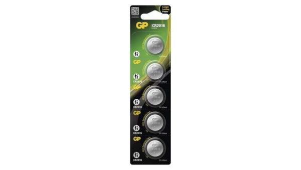 GP litowa bateria guzikowa CR2016 5BL /5szt./