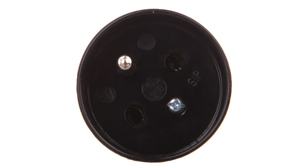 Gniazdo proste S 6 16 A 2P+Z 250V czarne 32-12102.07P01