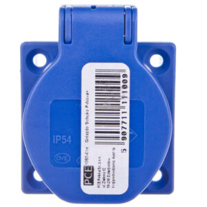 Gniazdo tablicowe 10/16A 2P+Z 230V schuko niebieskie IP44 1050-0bs
