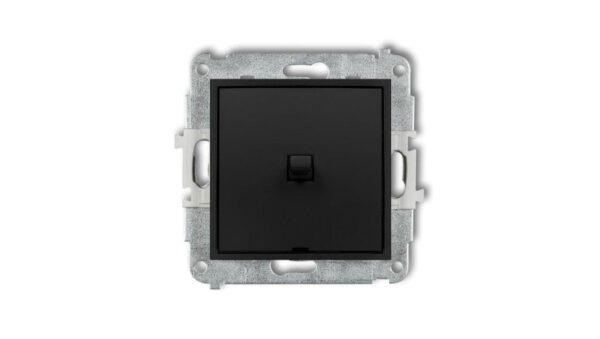 ICON Mechanizm łącznika jednobiegunowego w stylu amerykańskim czarny mat 12IWPUS-1