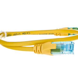 Kabel krosowy (Patch Cord) U/UTP kat.5e żółty 0,5m DK-1512-005/Y