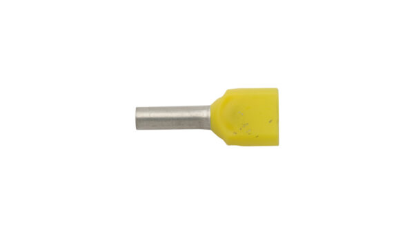 Końcówka tulejkowa izolowana HI 2X1/8 żółta E08KH-02020104721 /100szt./