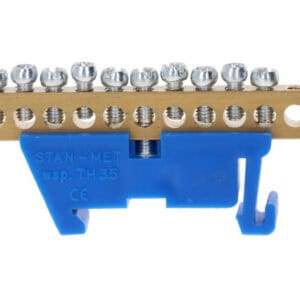 Listwa zaciskowa 14x10mm2 + 2x25mm2 niebieska TH 35-16/25/N 48.565