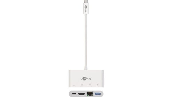 Multi adapter USB-C - HDMI + Ethernet RJ45 + USB-A 3.0 + USB-C 62104