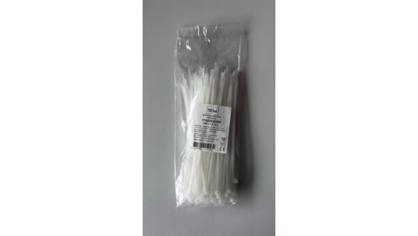 Opaska kablowa 140x2,5 biała ITAline ITA025140W /100szt./