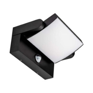 Oprawa elewacyjna LED 17W 2520lm 3000K czujnik regulowana Czarny kwadrat 2940