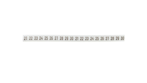 Oznacznik DK 2/Z5 /21-30/ biały 89280006 (100szt.)
