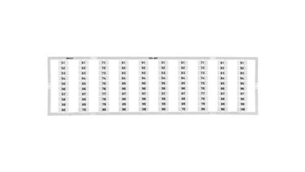 Oznaczniki WMB 2x 51-100 793-607 /5szt./