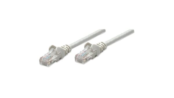 Patch Cord Cat5E UTP 0,5M Szary 100 Miedź 318228
