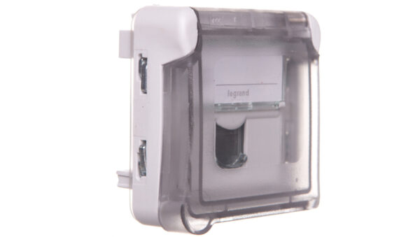 PLEXO Gniazdo białe 1XRJ45 KAT.5E UTP 069556