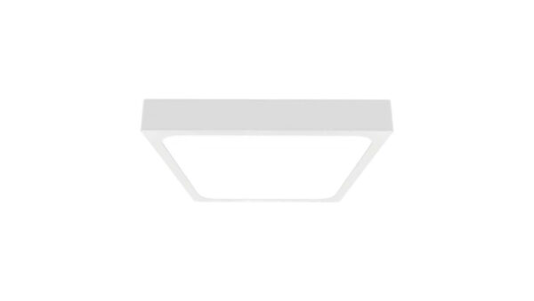 Plafoniera LED 30W 3000lm 4000K IP44 Kwadrat Mleczny Biała Ramka z mikrofalowym czujnikiem ruchu 7668