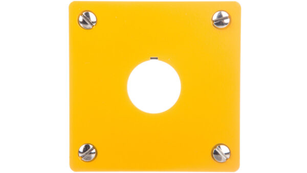 Płyta czołowa do montażu podtynkowego 1-otwór (żółta) 22mm M22-EY1 216542