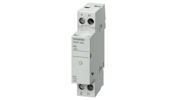 Podstawa bezpiecznikowa do wkł. cylindrycznych 10x38mm 32A 690V 1P z diodą sygnalizacyjną 3NW7014