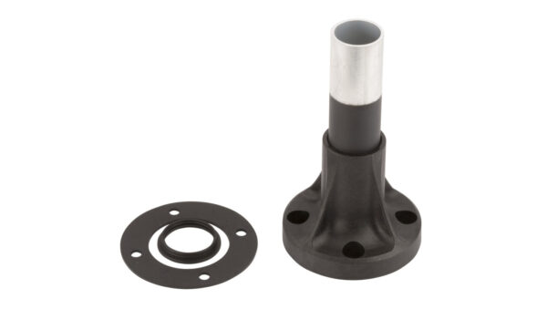 Podstawa z tulejką 120mm czarna metal XVBZ02