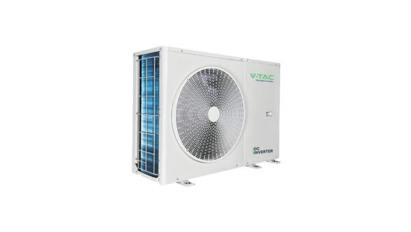 Pompa ciepła monoblok 4kW 1-faz V-TAC ATW +grzałka 3kW VT-M4KW-P1H3-W R32