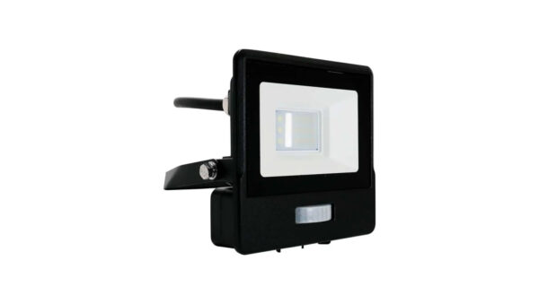 Projektor LED z czujnikiem ruchu 10W 735lm 6500K Dioda SAMSUNG IP65 Kabel 1m Czarny 5 Lat Gwarancji 20282