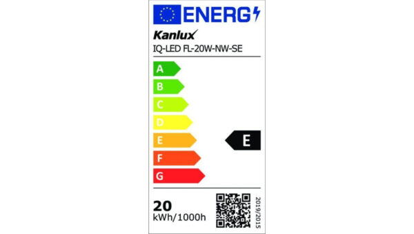 Projektor z czujnikiem IQ-LED FL-20W-NW-SE 2300lm 4000K barwa neutralna IP44 5 lat gwar. TUV czarny 33886