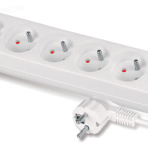 Przedłużacz 5-gniazd z/u 10A 5m /OMY 3x1/ biały PS-570