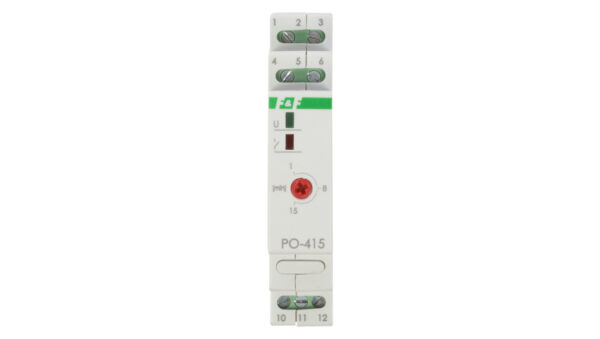 Przekaźnik czasowy 1P 10A 1-15min 230V AC opóźnione odpadanie PO-415 230V