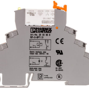 Przekaźnik interfejsowy z zaciskami push-in 1P 6A 24V DC RIF-0-RPT-24DC/21 2903370