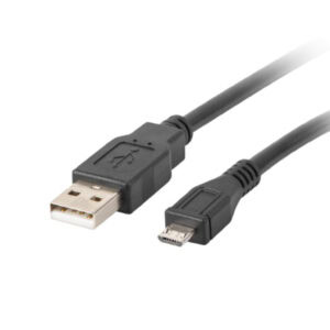 Przewód połączeniowy USB 2.0 High Speed 1,8m USB - microUSB czarny CA-USBM-10CC-0018-BK