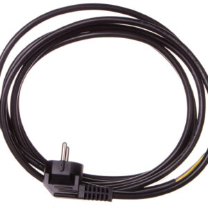 Przewód przyłączeniowy W-3 3x1,5 mm2 czarny z wtyczką kątową 3m 51.937