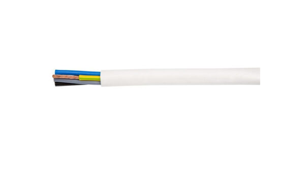 Przewód warsztatowy H05VV-F (OWY) 2x2,5 biały /25m/