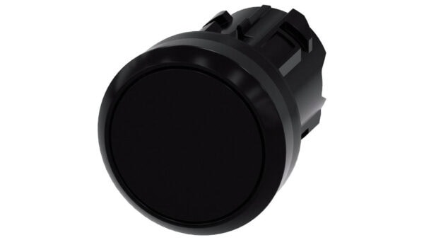 Przycisk 22mm tworzywo czarny płaski z samopowrotem SIRIUS ACT 3SU1000-0AB10-0AA0