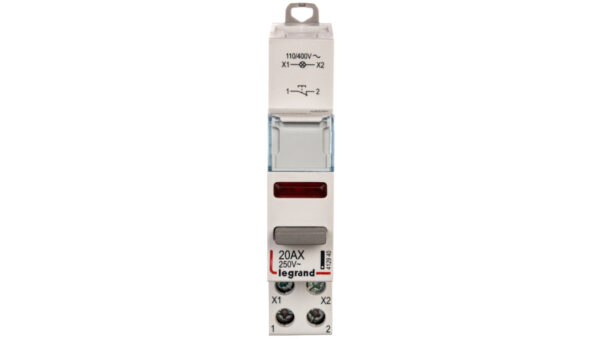Przycisk modułowy 20A 1R z lampką LED 110/400V czerwoną LP472 412940