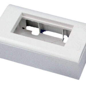 Puszka + support (metalowy) + ramka 90x45 (komplet 2M) ALANTEC OS010
