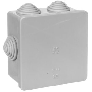 Puszka natynkowa z pokrywą i śrubami seria 400 IP44 80x80x40 EC400C3
