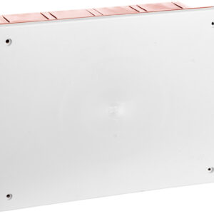 Puszka podtynkowa z pokrywą seria 350 196x152x70 czerwony-biały EC350C6