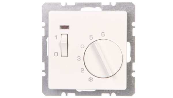 Q.1 Regulator temperatury 1Z element centralny, diodą, biały, aksamit 20306089