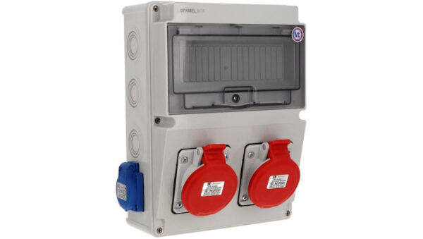 Rozdzielnica 2x5x16A 2x3x16A INA=32A IP54 SB-103505-S0040-54