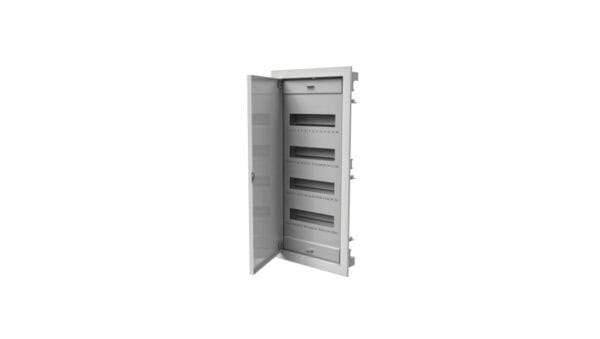 Rozdzielnica modułowa 4x12 podtynkowa RO-4 z metalowymi drzwiami IP40 (z N+PE) C.1548
