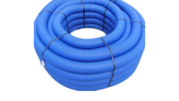 Rura dwuścienna karbowana HDPE 450N niebieska UV z pilotem i złączką w kręgach fi 40/31 (50mb) 31NT040
