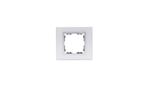 Simon 82 Ramka pojedyncza kamień srebro/ ramka pośrednia aluminium mat 82917-62
