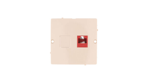 Simon Basic Gniazdo komputerowe pojedyncze RJ45 kat.5e beżowe BMF51.02/12
