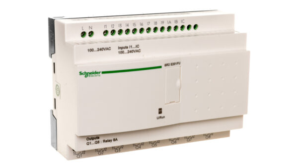 Sterownik programowalny 12 wejść 8 wyjść 100-240V AC RTC/LCD Zelio SR2E201FU