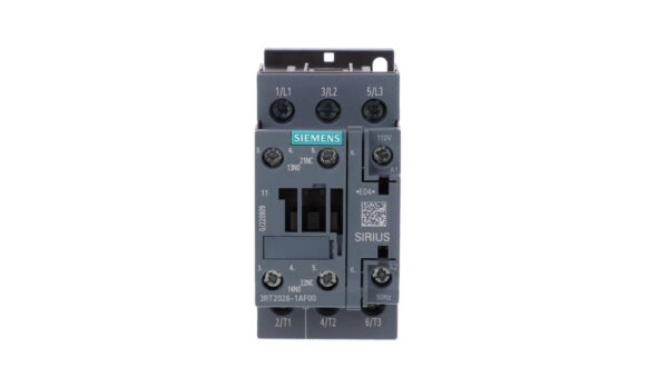 Stycznik mocy 25A 3P 110V AC 1Z 1R S0 3RT2026-1AF00