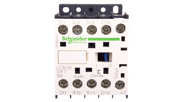 Stycznik mocy 6A 3P 110V AC 0Z 1R LC1K0601F7