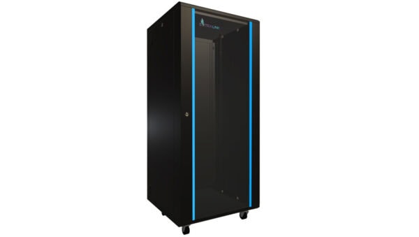 Szafa rack stojąca Extralink 27U 600x600 Czarna