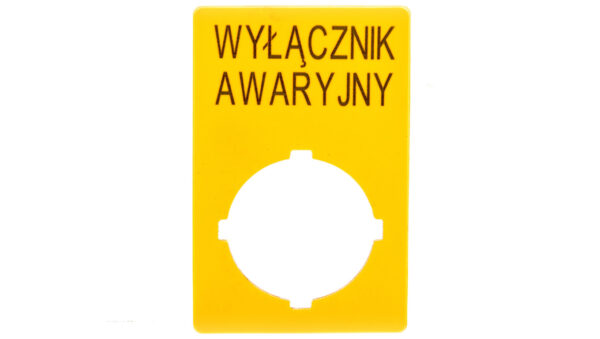 Szyld do przycisków awaryjnych PL M22-XZK-PL99 167637
