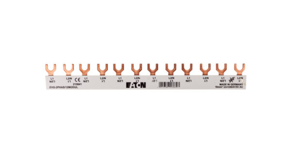 Szyna łączeniowa 2P 63A 10mm2 widełkowa (12 mod.) EVG-2PHAS/12MODUL 215641