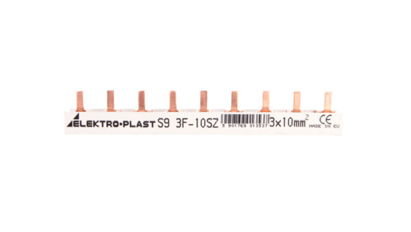 Szyna prądowa typu PIN 3P 10mm2 63A 9 pinów IZS10/3F/9 45.219