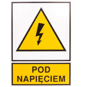 Tabliczka /znak ostrzegawczy/ TZO 105X148P P.NAP. E04TZ-01012130800 /10szt./