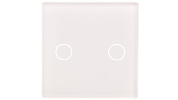 TouchMe Mały panel szklany, łącznik podwójny, biały TM531W